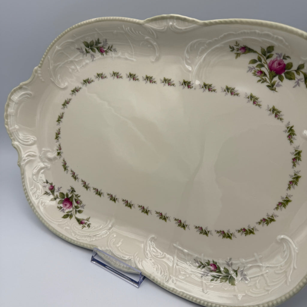 Rosenthal Sanssouci 10 Rosen Servierplatte 39,5 cm I Große Bratenplatte Rokoko Rosenthal