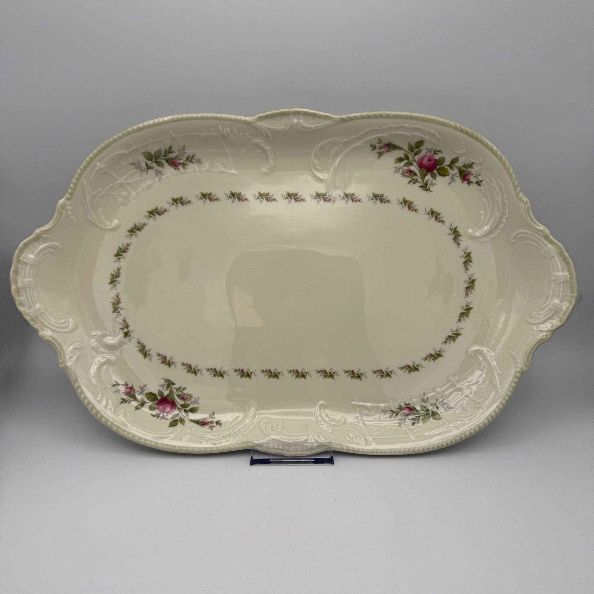 Rosenthal Sanssouci 10 Rosen Servierplatte 39,5 cm I Große Bratenplatte Rokoko Rosenthal