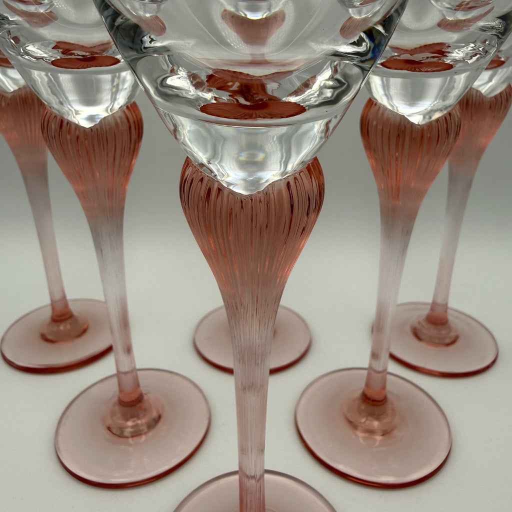 6er Set Spiegelau Klingenbrunn Likörgläser I Serie Antigone (Junge Linie) I Phantasie Pink I Vintage 15,5 cm Spiegelau