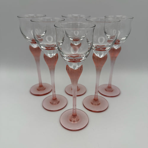 6er Set Spiegelau Klingenbrunn Likörgläser I Serie Antigone (Junge Linie) I Phantasie Pink I Vintage 15,5 cm Spiegelau
