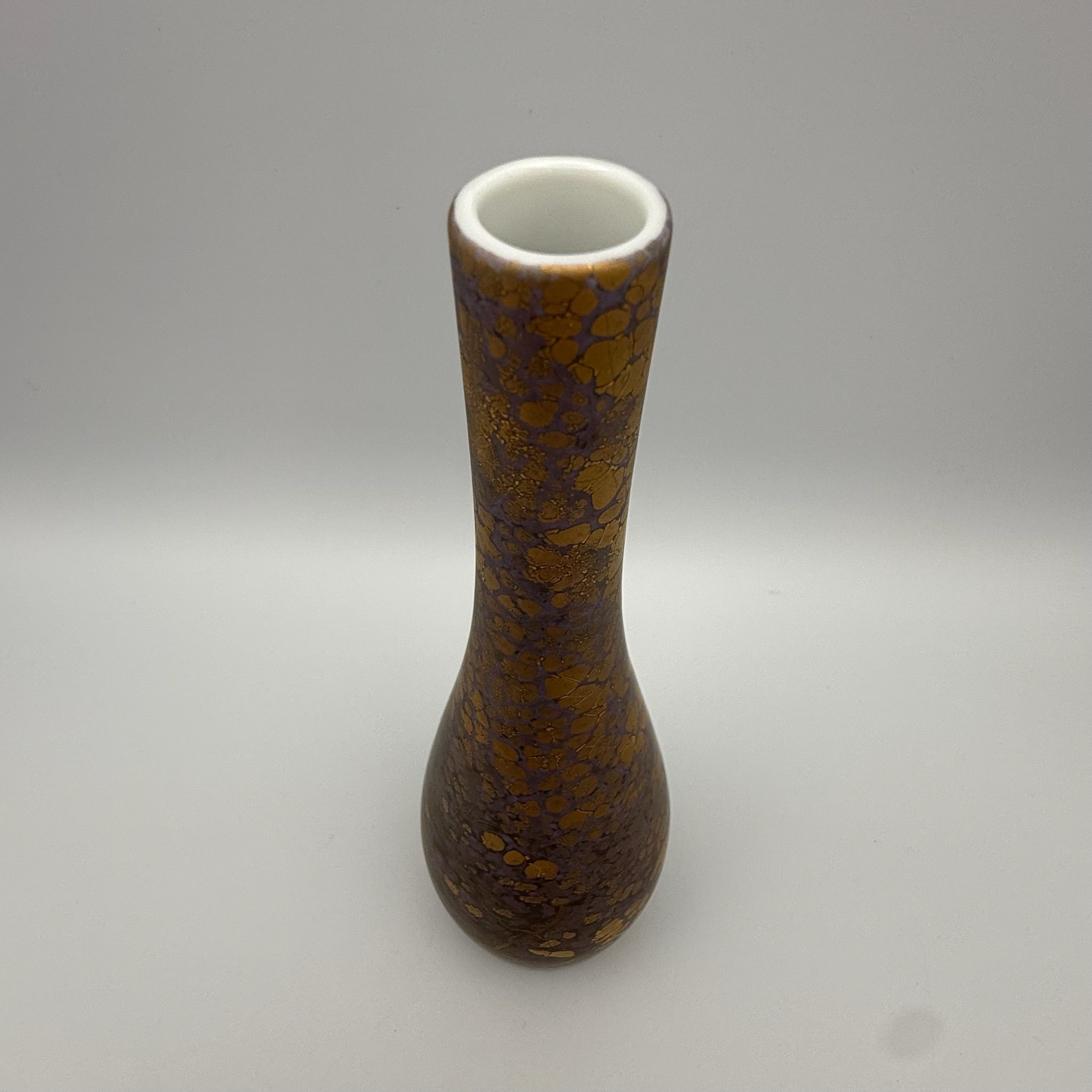Rosenthal Prunkvase „Goldfeuer“ I Flieder I Handbemalt Hans Dresler I Vintage 70er/80er I Rarität Rosenthal