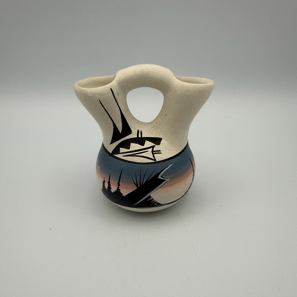 Studio Keramik Doppelvase „Aydine“ I Organische Form I Handarbeit Unikat I Vintage I 8,5 cm Aydine