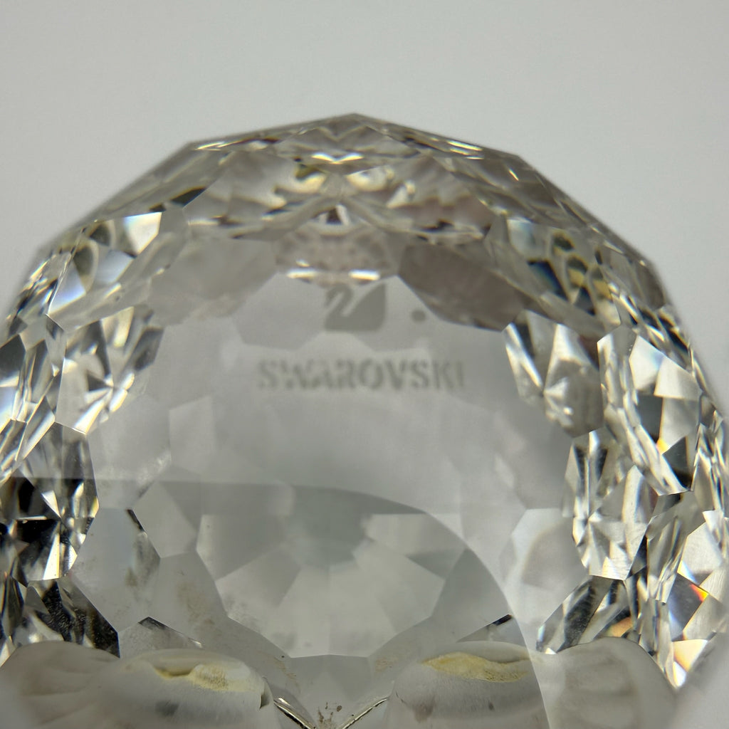 Swarovski Kristall Figur Große Eule Schwanenmarke Max Schreck Top Zustand Swarovski