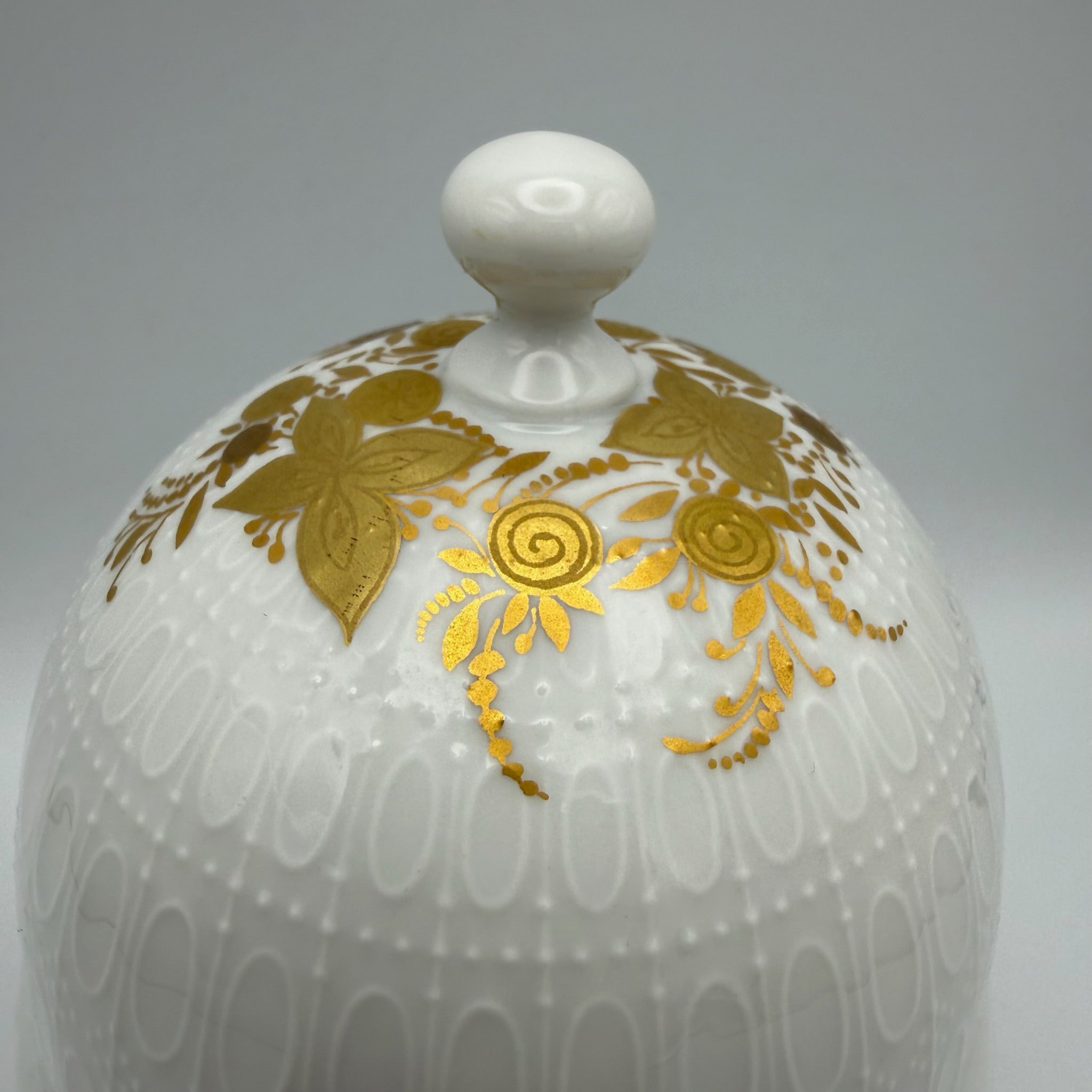 Rosenthal Deckeldose Romanze in Gold I Design Bjørn Wiinblad I studio-linie Zuckerdose I Vintage 15 cm Rosenthal