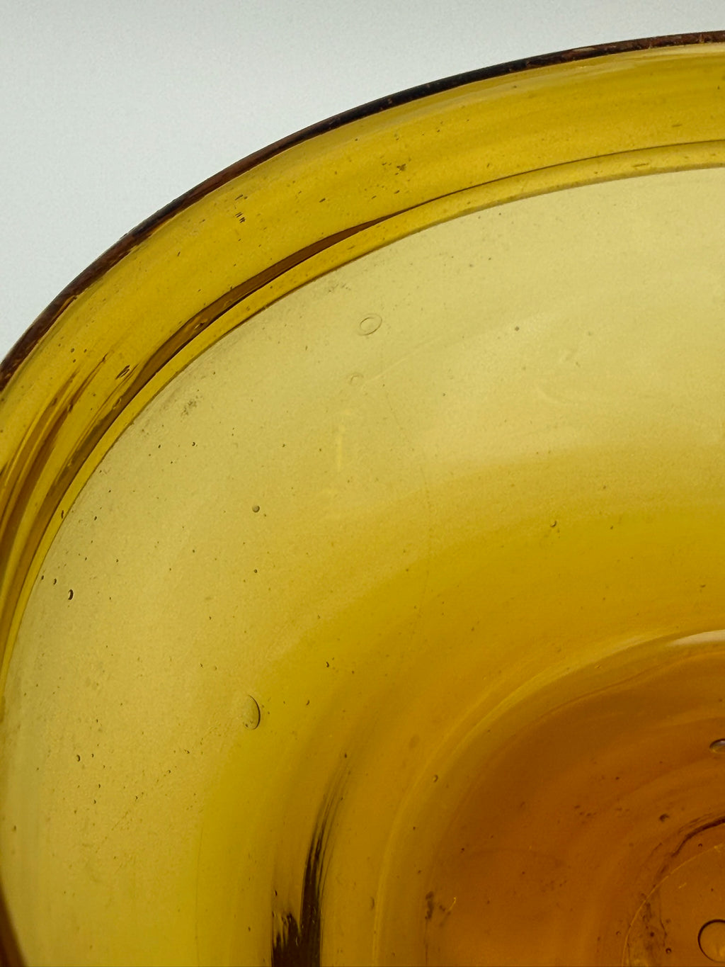 Vintage Judaica Glas Schale Israel Luxus Steuermarke Bat Sheva Mundgeblasen 60er Showroom Ansbach