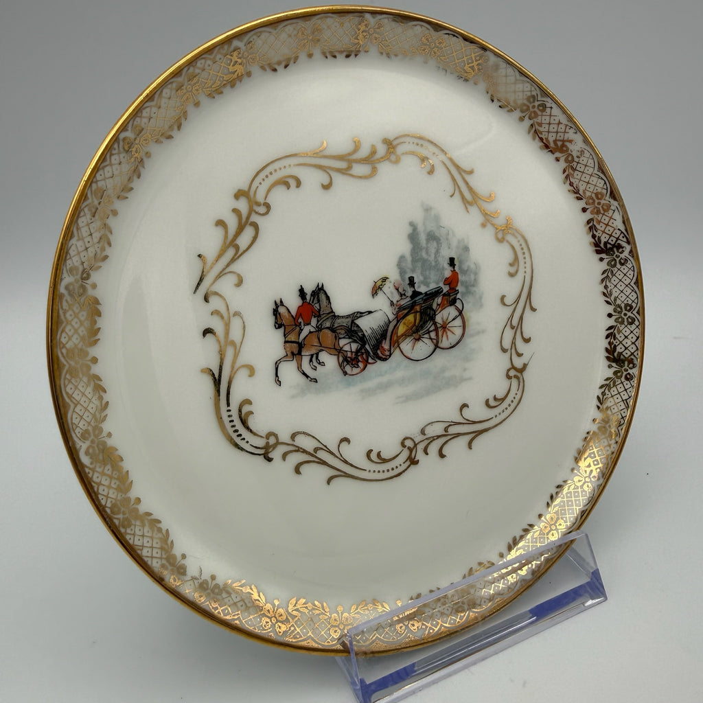 Antiker Limoges Teller I A. Lanternier I Handbemalt I Golddekor I Frankreich I Um 1900 Limoges