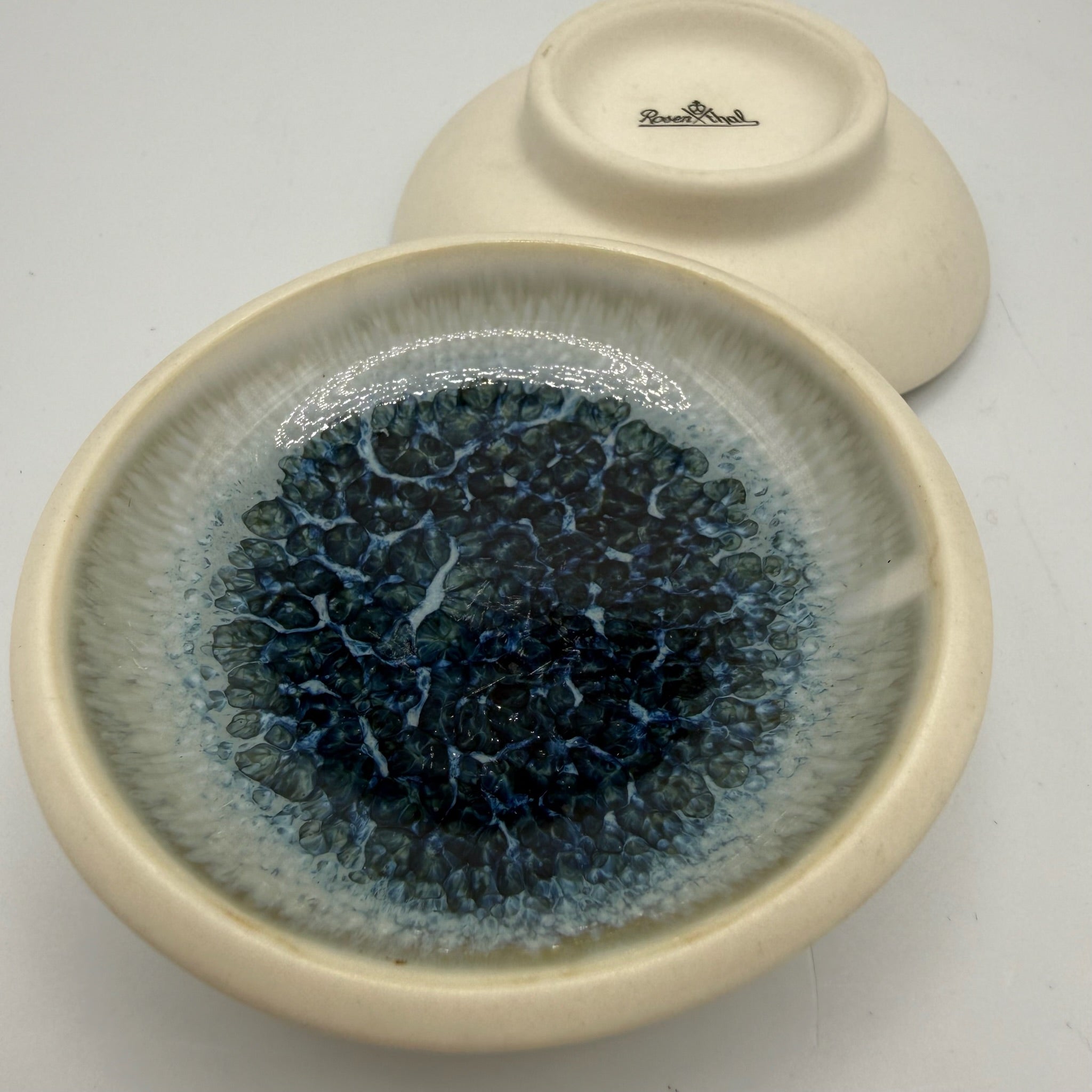 Paar Rosenthal Studio-Linie Schälchen I Serie Struktur I Biskuitporzellan Teilglasiert I 70er 80er I 8,2 cm Rosenthal