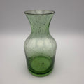 Kleine Vintage Bullicante Vase Grün I Blasenglas Solitärvase 1970er I Mid-Century Moosgrün Kunstglas 11,7 cm Showroom Ansbach