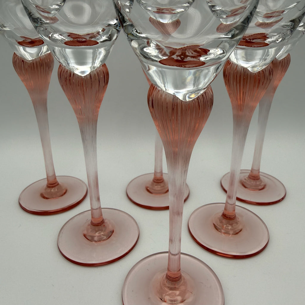 6er Set Spiegelau Klingenbrunn Likörgläser I Serie Antigone (Junge Linie) I Phantasie Pink I Vintage 15,5 cm Spiegelau