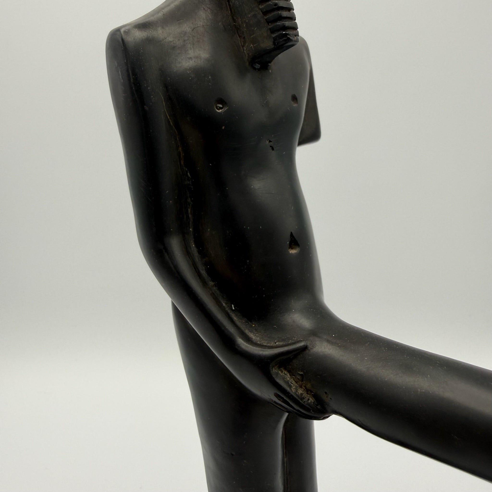 Ägyptische Min Statue I Fruchtbarkeitsgott I Ithyphallisch I Replik Handarbeit I 25,6 cm Showroom Ansbach