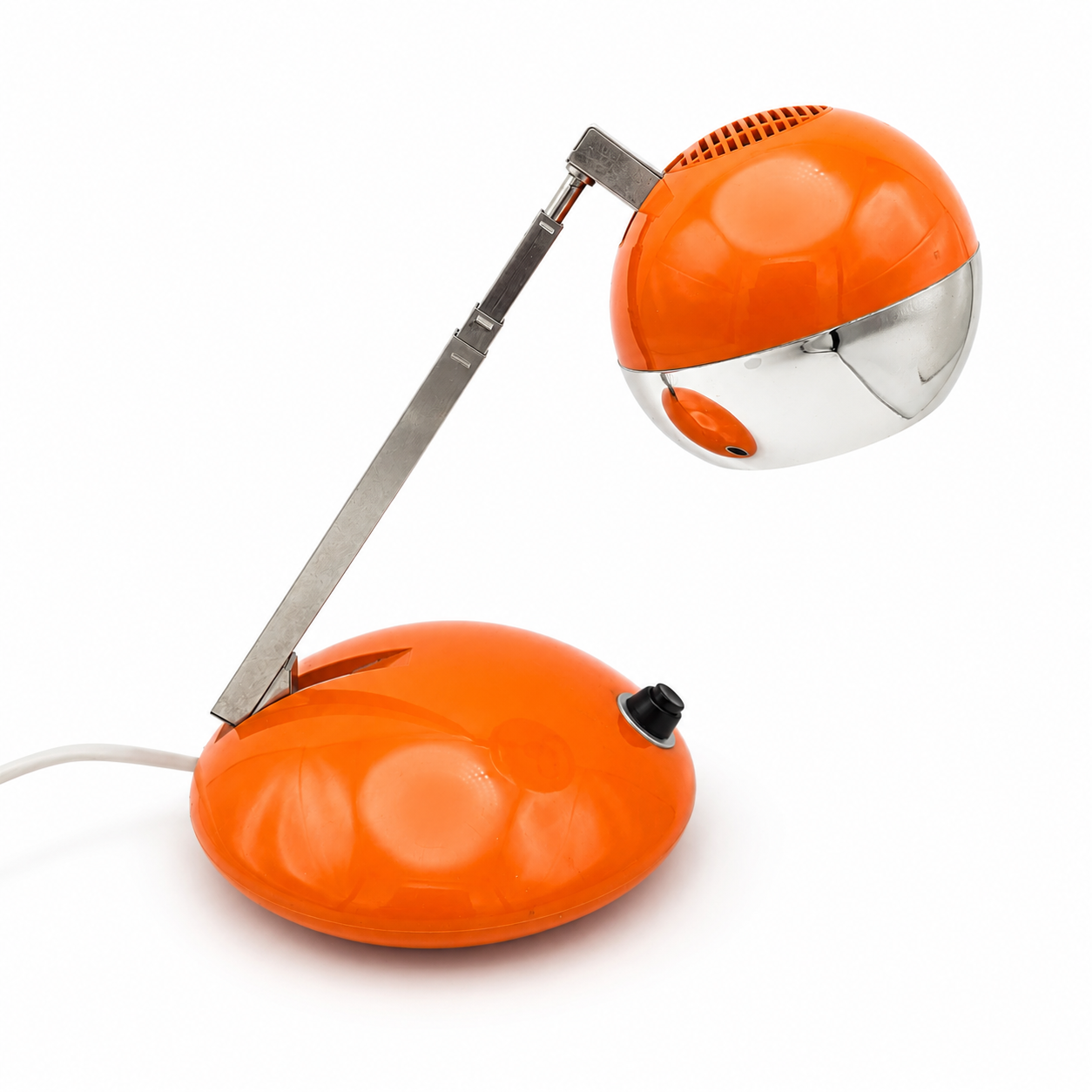 Eichhoff Werke E 3371 Teleskoplampe Orange Space Age Tischlampe 60er 70er Showroom Ansbach