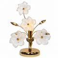 Paul Neuhaus Blüten Tischlampe I Modell 4521-10 I Romantische Florentiner Bouquet Lampe I Chrom & Acryl-Blüten Paul Neuhaus