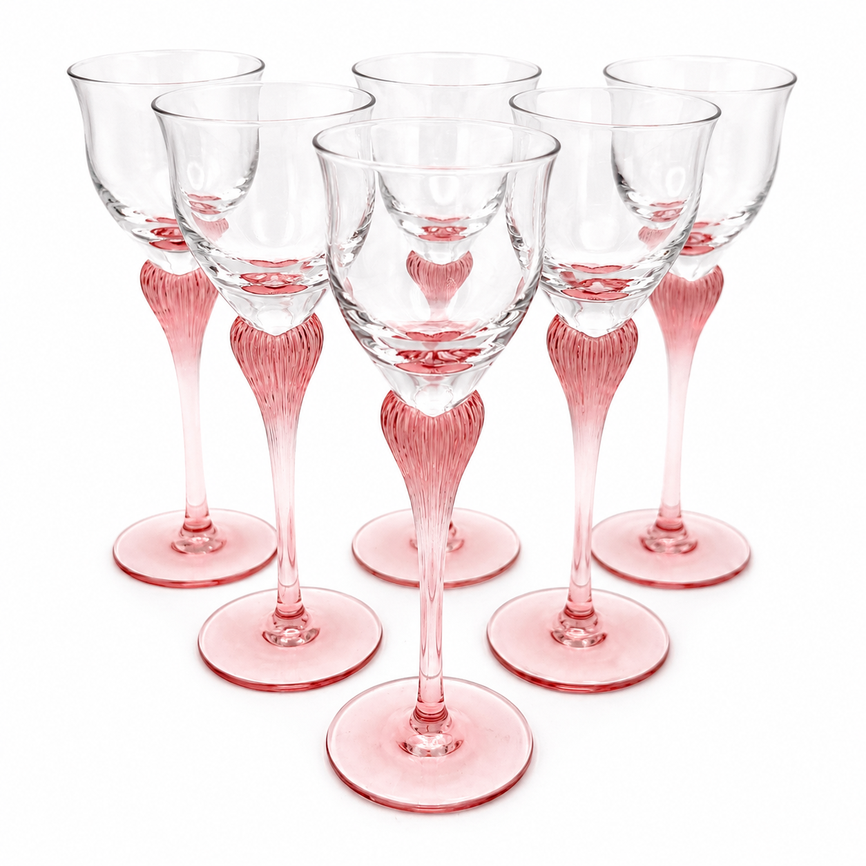 6er Set Spiegelau Klingenbrunn Likörgläser I Serie Antigone (Junge Linie) I Phantasie Pink I Vintage 15,5 cm Spiegelau