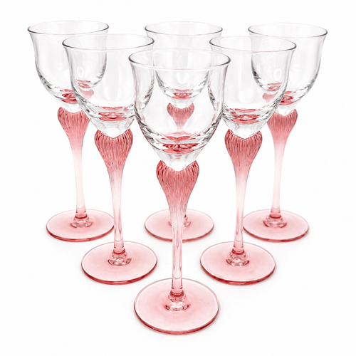6er Set Spiegelau Klingenbrunn Likörgläser I Serie Antigone (Junge Linie) I Phantasie Pink I Vintage 15,5 cm Spiegelau