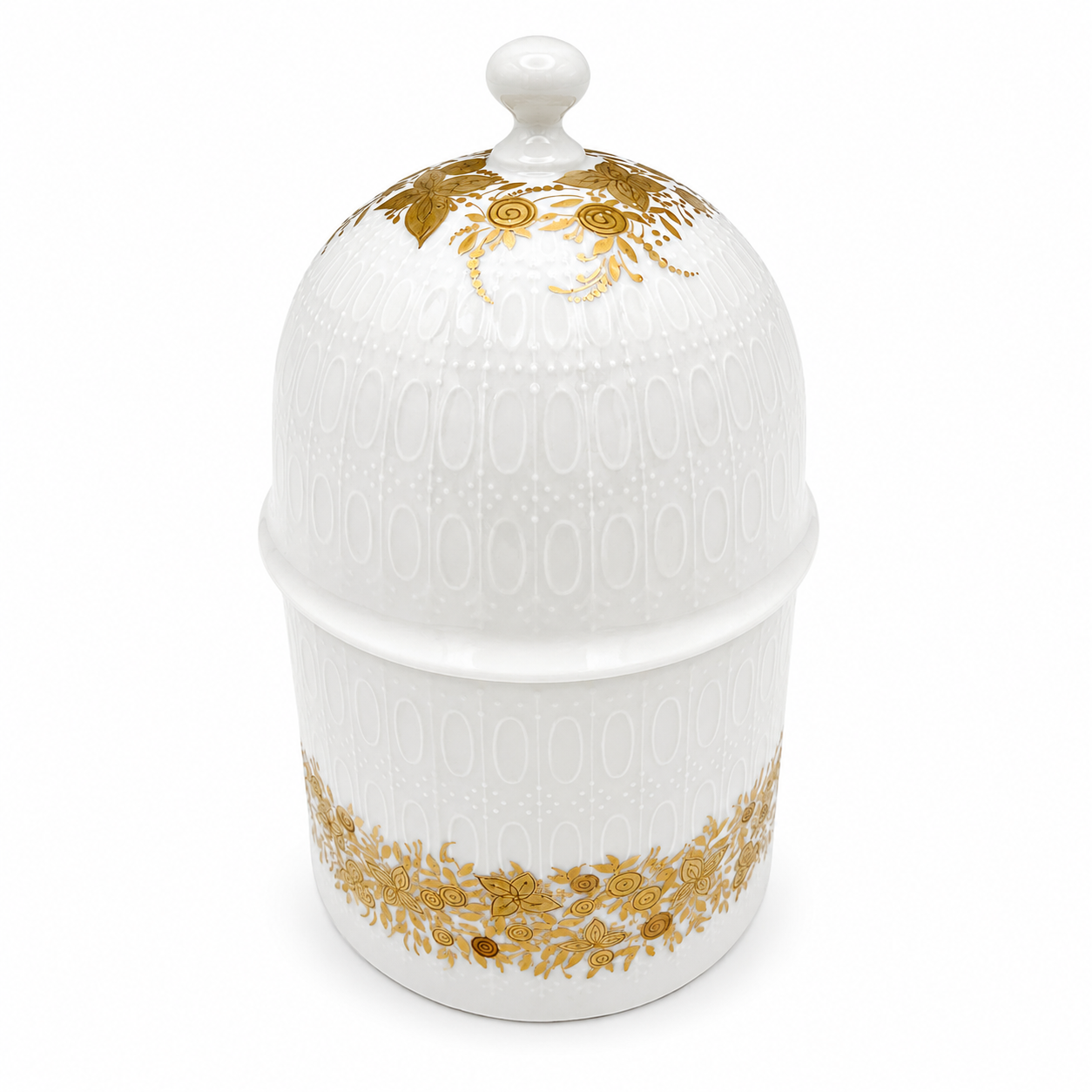 Rosenthal Deckeldose Romanze in Gold I Design Bjørn Wiinblad I studio-linie Zuckerdose I Vintage 15 cm Rosenthal