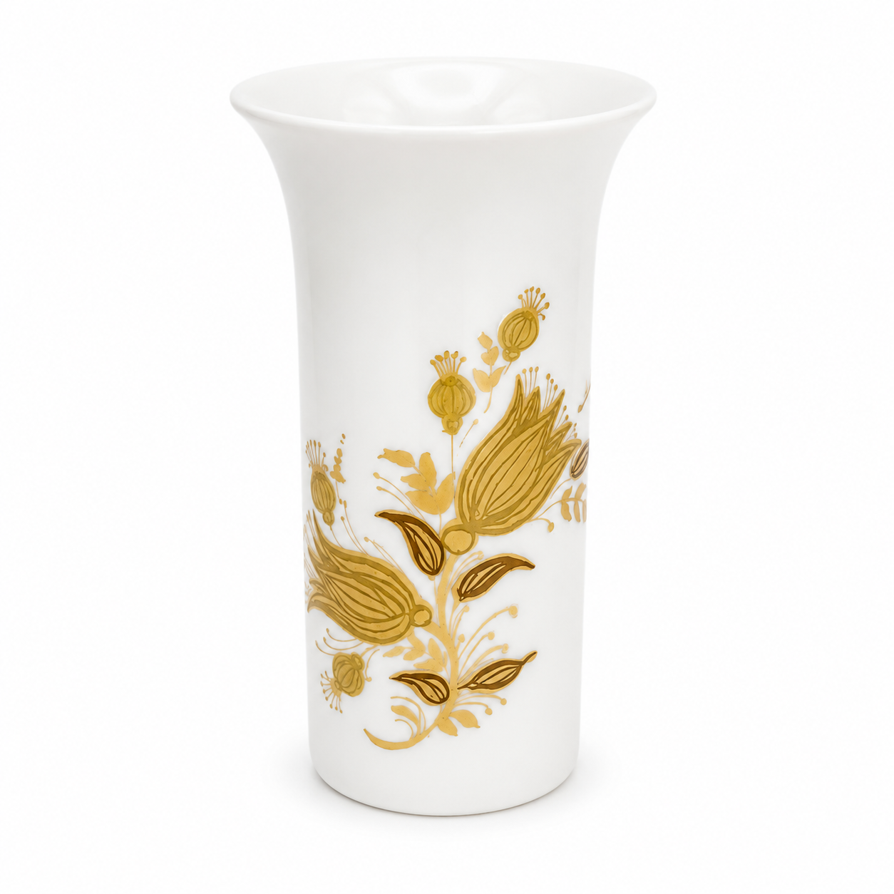 Rosenthal studio-linie Minivase I Design Bjørn Wiinblad I Dekor Romanze in Gold I Vintage 10 cm Rosenthal