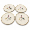 4er Set Mitterteich Bavaria Konfektteller I Nierenform 50er Jahre I Dekor 8305 I Mid-Century Vintage I 11,2 cm Mitterteich Bavaria