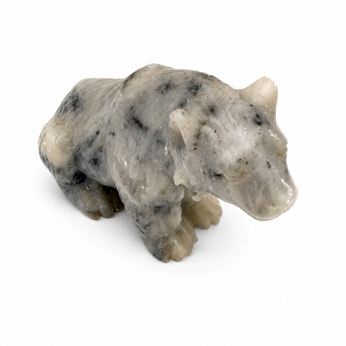 Antike Inuit Speckstein Figur I Bär I Kanada Eskimo Kunst I Handarbeit I 10 cm Showroom Ansbach