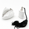 Edles Porzellan Set Inge Kuba decordesign Wiesau Platin 22k Parfümflakon & Tasche Inge Kuba