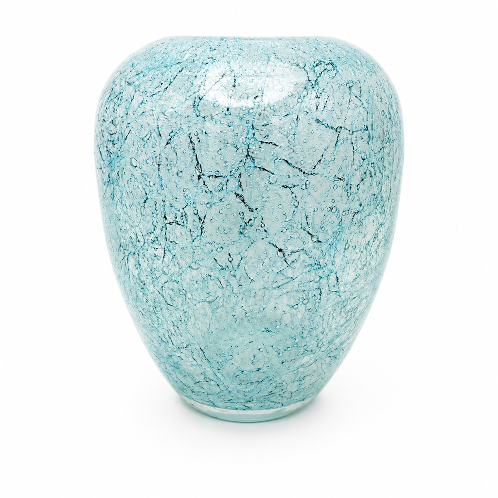 WMF Ikora Glasvase | Entwurf Walter DEXEL | Art Déco 30er | Türkis | 1,1kg WMF