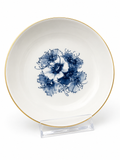Meissen Kleiner Teller | Blaue Blume Aquatinta | Goldrand | 1. Wahl | 15cm Meissen