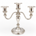 WMF Tafelleuchter 3-flammig Versilbert Silberleuchter Barock-Stil 23,5cm 1286g WMF