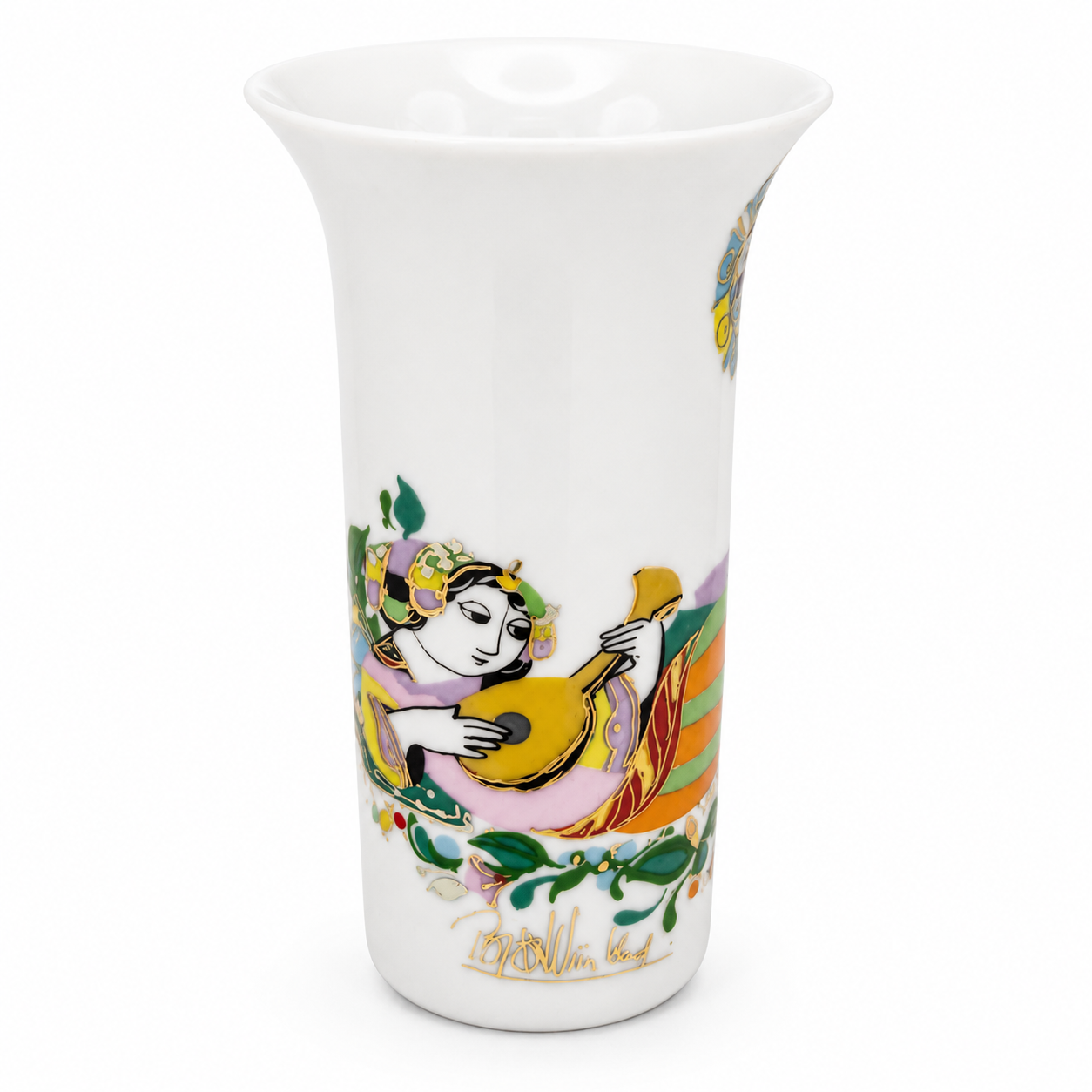 Rosenthal studio-linie Vase I Design Björn Wiinblad I Golddekor I 10 cm Rosenthal