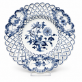 Meissen Durchbruchteller | Zwiebelmuster Blau | Handbemalt | ca. 1934-1945 | TOP Meissen