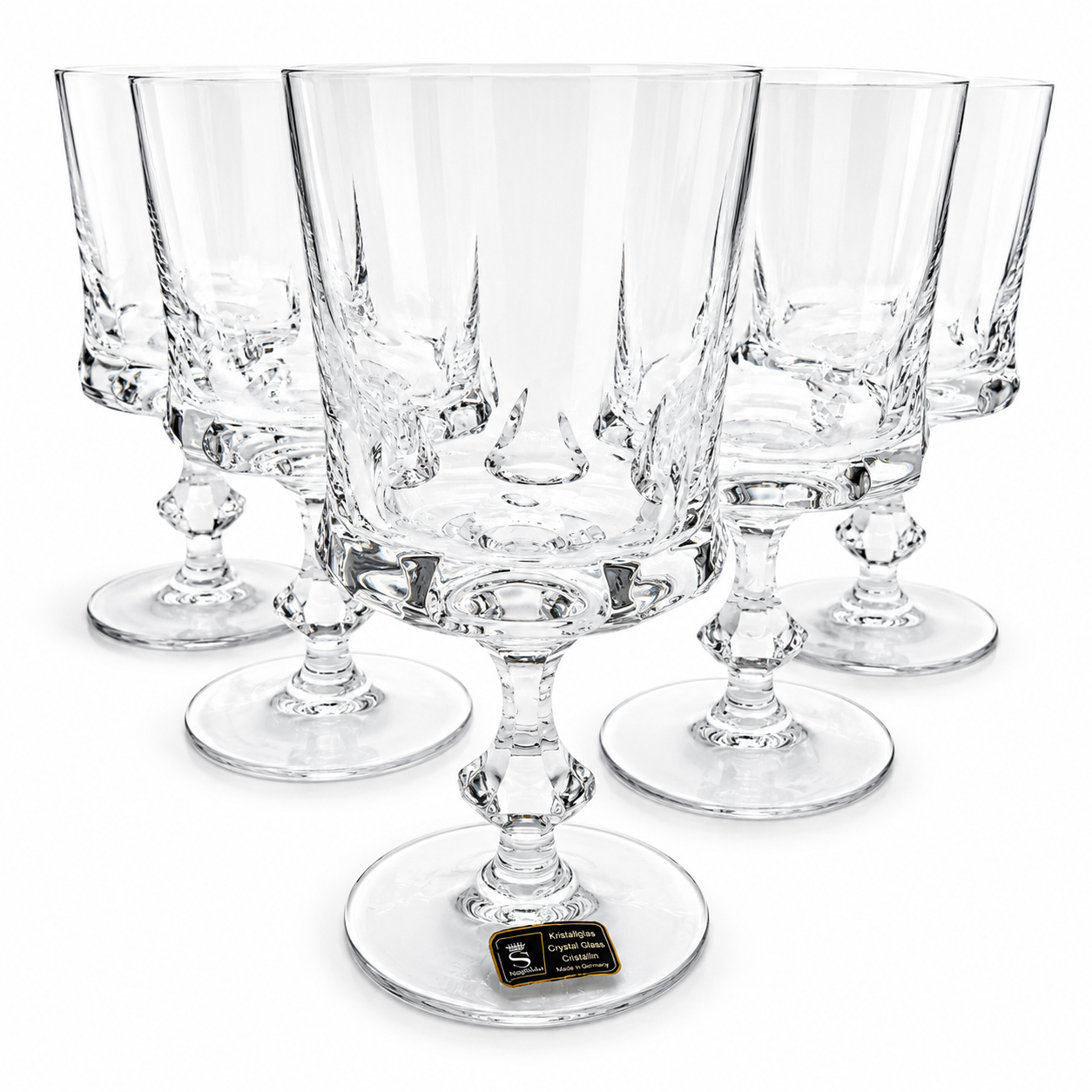 5er Set Spiegelau Longdrinkgläser | Kristallglas | Highball Gläser | Etikett Spiegelau