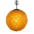 Space Age Spaghettilampe Orange | 70er Jahre Vintage | Acryl Kugel | 33cm Markenlos