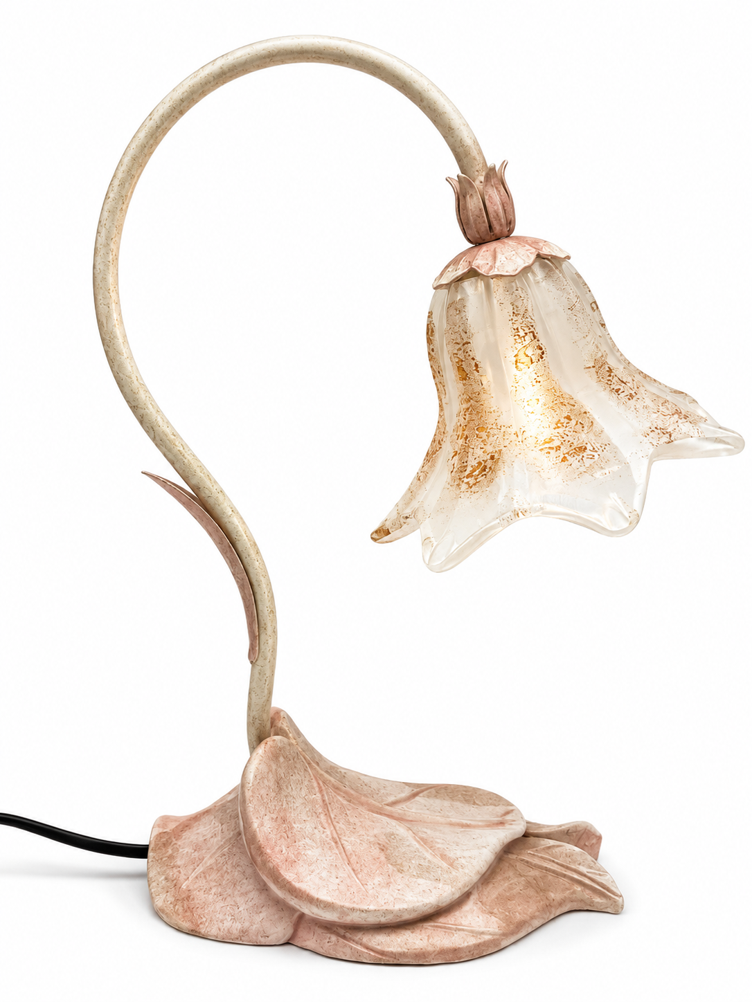 SERGIO TERZANI Tischleuchte "Lilie" – Murano Glas – Handarbeit Italien - RAR Terzani