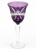 Edles Römer Weinglas Amethyst | Lila Überfang | Handgeschliffen | 19,5cm Amethyst