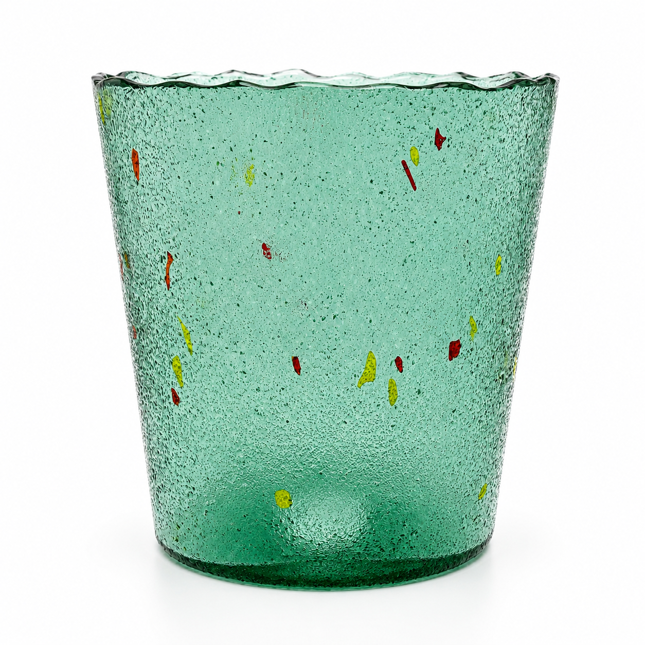 Kosta Boda Vase Bertil Vallien „Antikva“ Grün – Signiert – 1,3kg Glas Schweden Kosta Boda