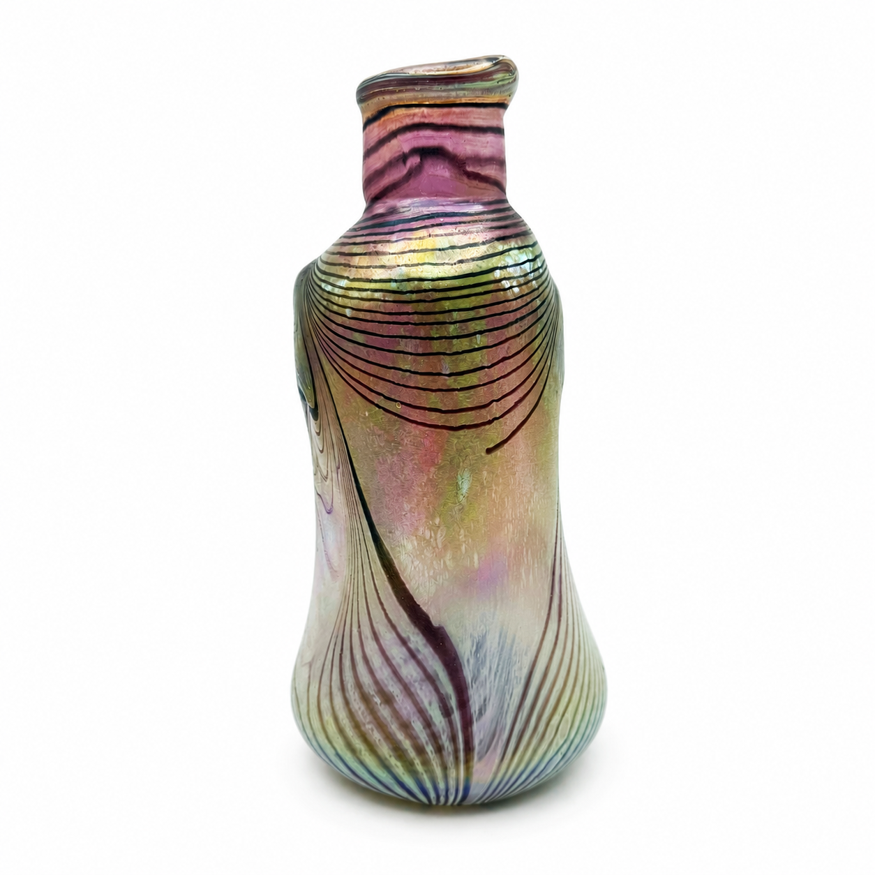 Eisch Studioglas Vase 1994 | Signiert | Unikat | Handarbeit 25cm | TOP Zustand Eisch