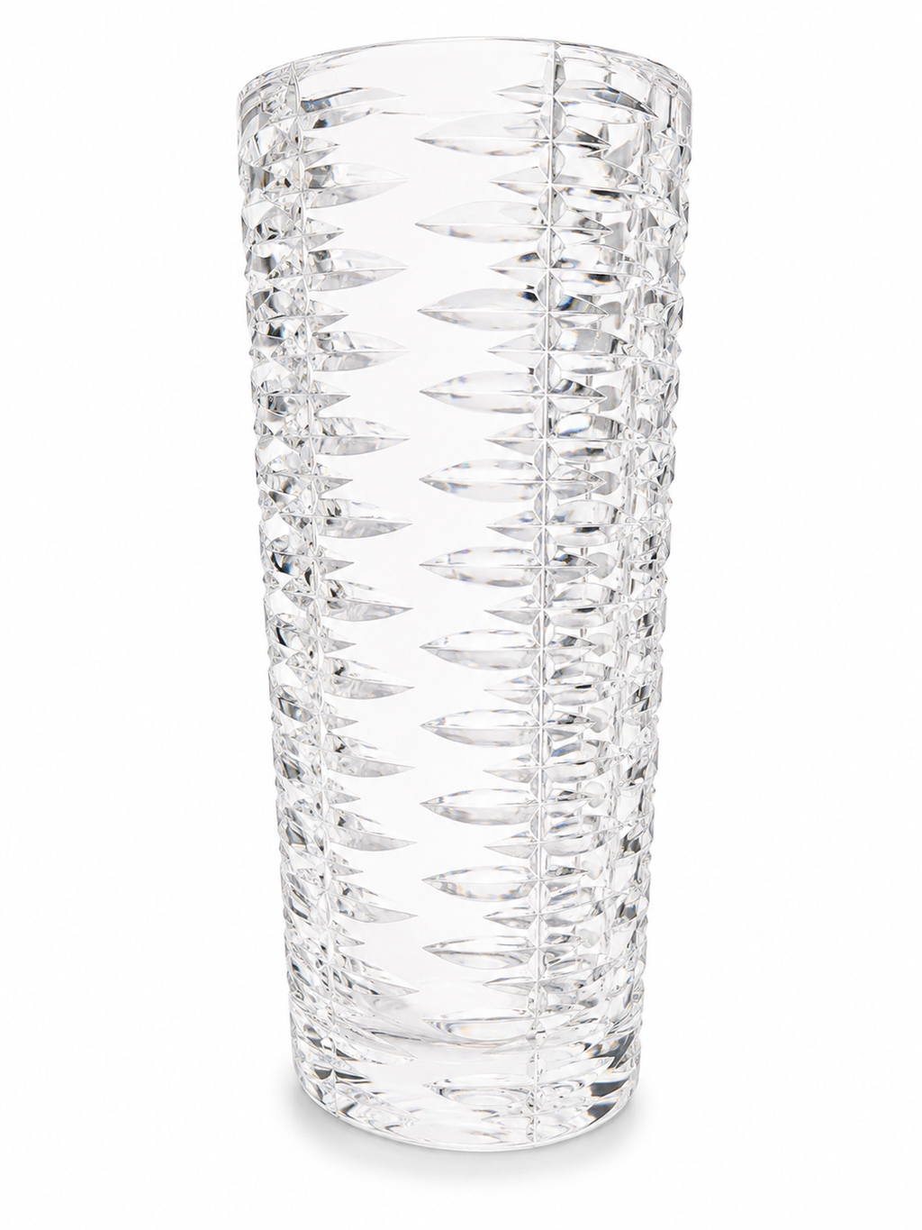 Bleikristallvase 28cm | Ovale Form | Modernist Eis-Design | 2,6kg Bleikristall Nicht markiert