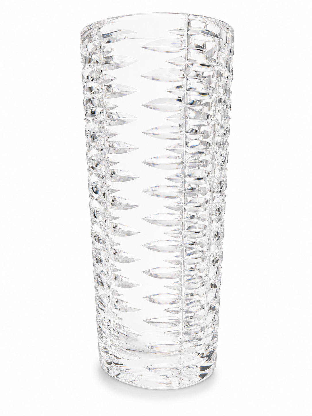 Bleikristallvase 28cm | Ovale Form | Modernist Eis-Design | 2,6kg Bleikristall Nicht markiert