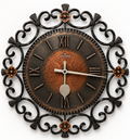 Massive Junghans Wanduhr Schmiedeeisen & Kupfer: 34 cm | 1,3 kg | Stingl Design Junghans