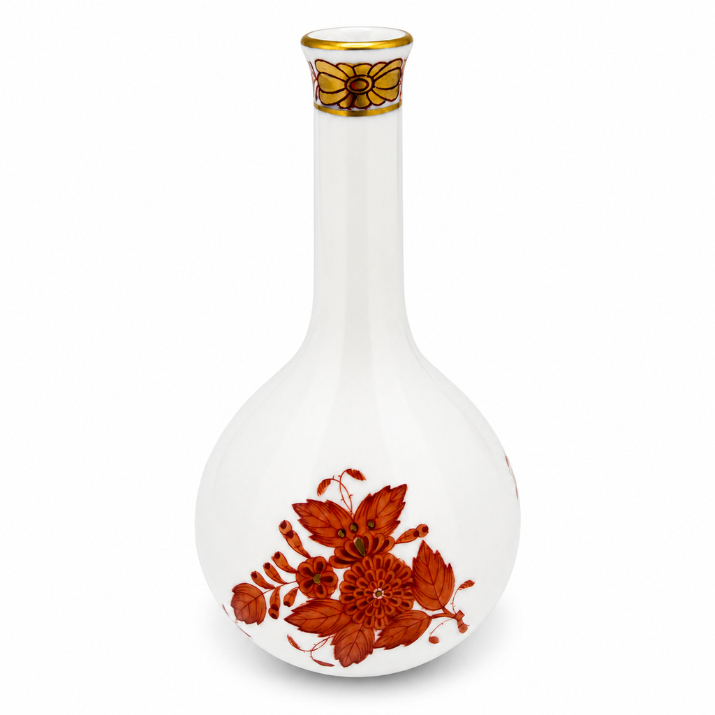 Herend Hungary Apponyi Orange AOG Miniaturvase 7105 handbemalt Porzellan 12,6 cm Showroom Ansbach