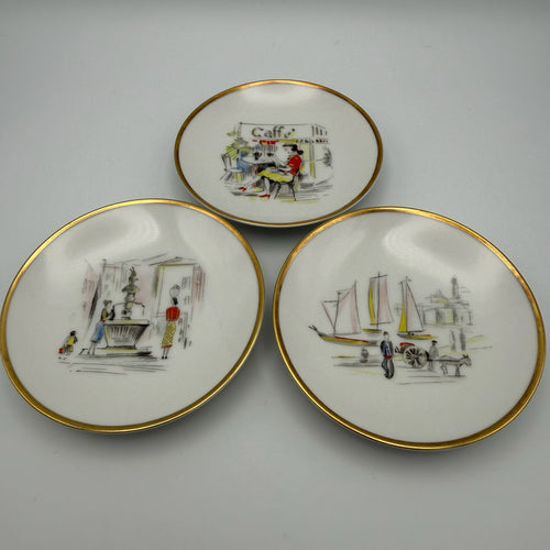 3x Älteste Volkstedt Konfekttellerchen Alt-Volkstedt Hutschenreuther weiß 10cm Showroom Ansbach