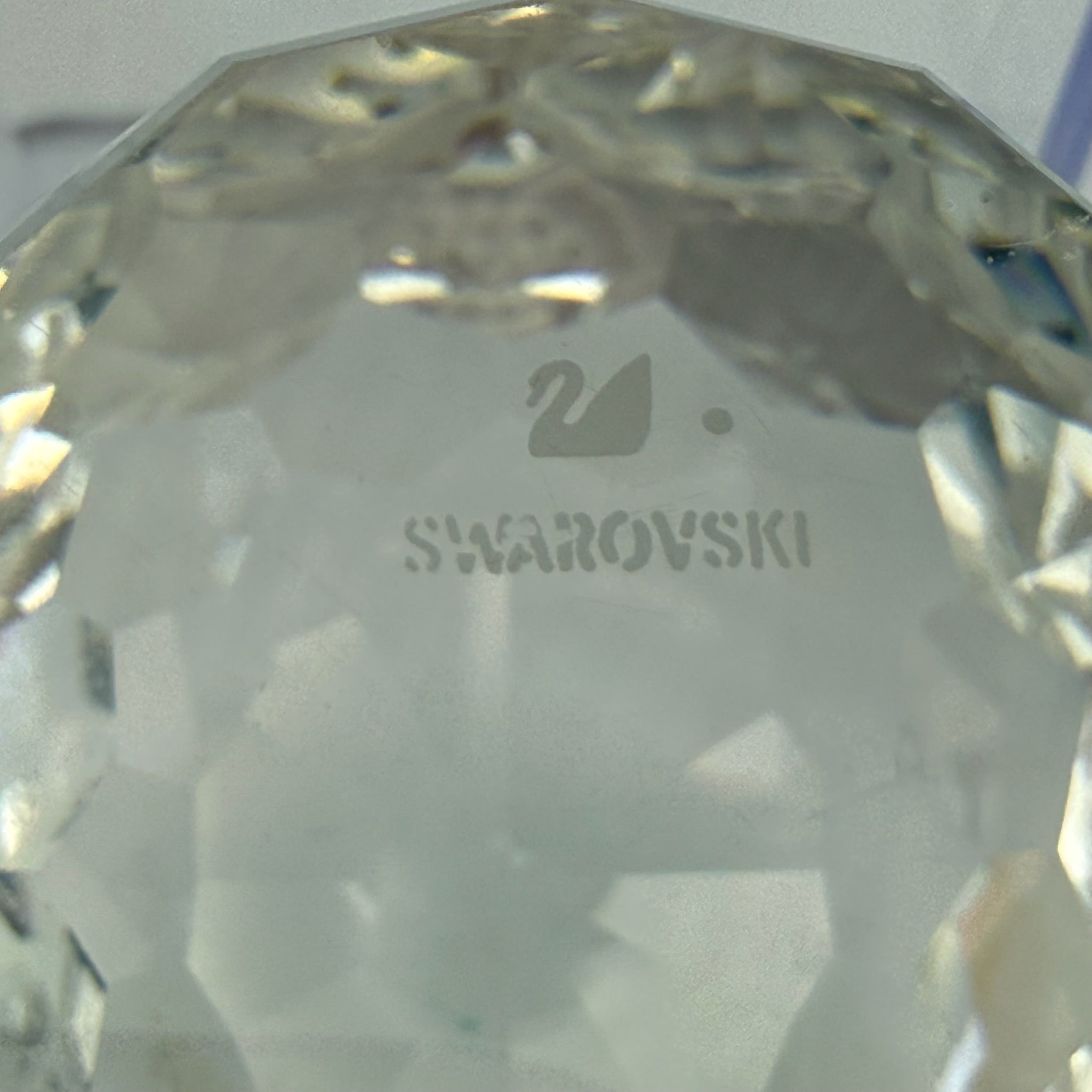 Swarovski Kristall Figur Große Eule Schwanenmarke Max Schreck Top Zustand Swarovski