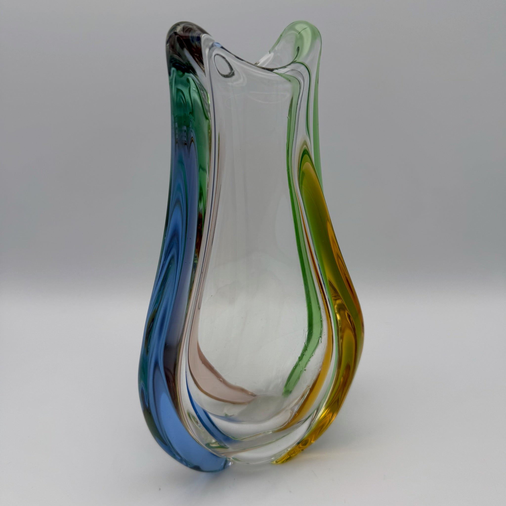 Sklo Union Rhapsody Glas Vase František Zemek Tschechoslowakei 60er Vintage 1143g Sklo Union
