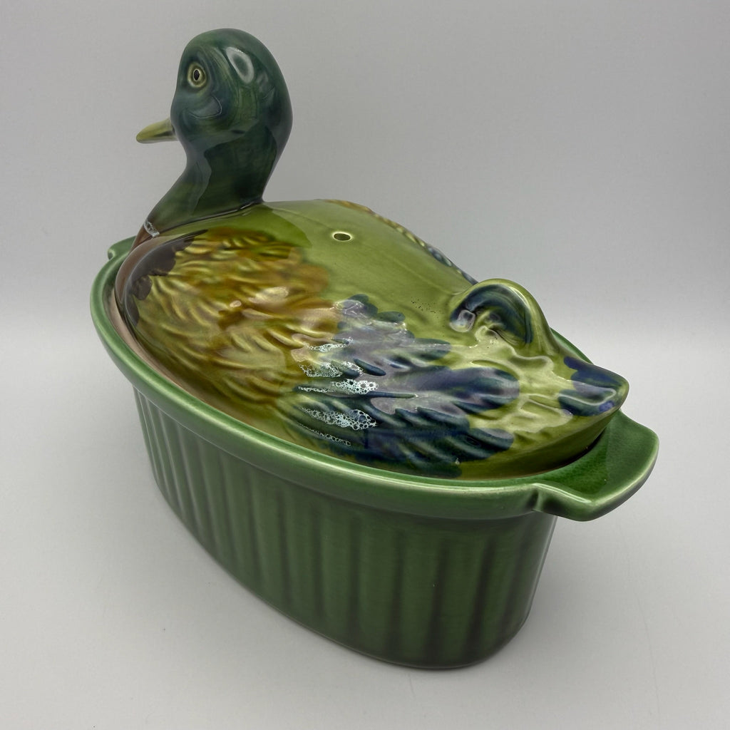 2er Set Frz. Ur-Pastetenformen 1950er I Ente & Fasan Terre a Feu I Unbenutzt Showroom Ansbach
