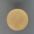 Ikonische 70er Jahre Granulat Kugellampe I Funkelnde Acryl-Prismen Hängelampe I Mid-Century Space Age Pendelleuchte 30 cm Showroom Ansbach