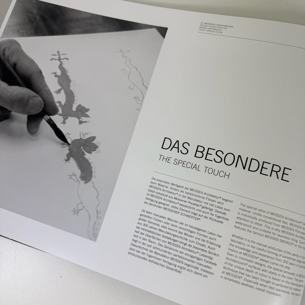 Meissen Architektur Musterbox & Katalog 2012 I Rarität Porzellan Fliesen Schwerter Meissen