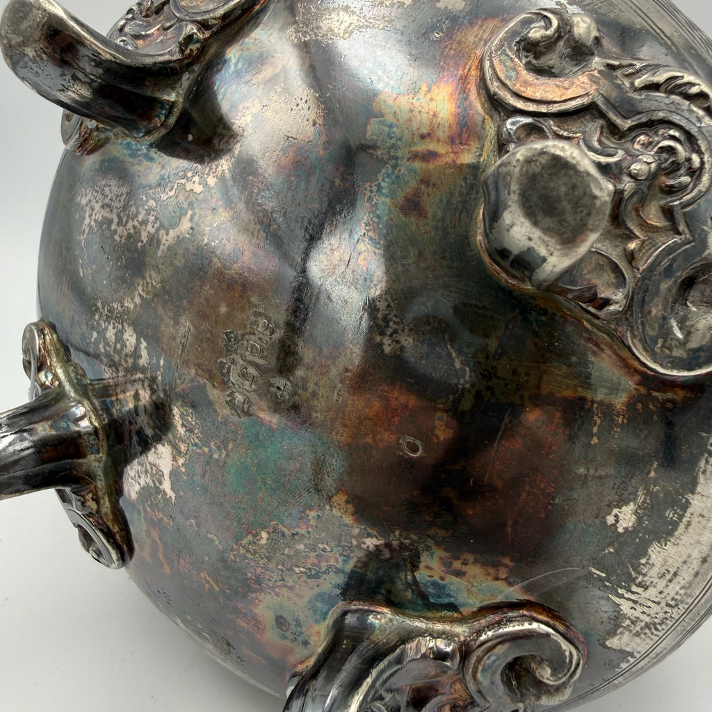 Antikes Prunk Set Teekanne & Zuckerdose I Grands Magasins du Louvre Paris I Versilbert um 1900 I Französischer Historismus Grands Magasins du Louvre, Rue de Marengo, Paris