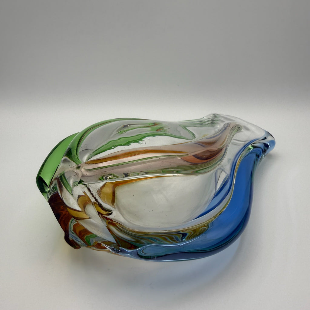 Sklo Union Rhapsody Glas Vase František Zemek Tschechoslowakei 60er Vintage 1143g Sklo Union