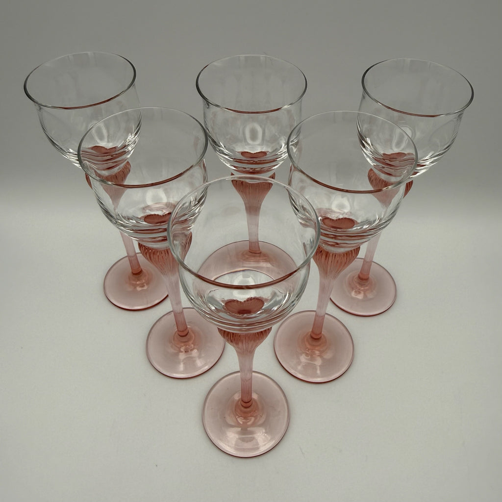 6er Set Spiegelau Klingenbrunn Likörgläser I Serie Antigone (Junge Linie) I Phantasie Pink I Vintage 15,5 cm Spiegelau