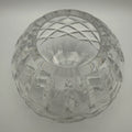 Vintage Kristall Vase I Kugelform I Waffelschliff I Kristallglas I Schwer I 9,5 cm Showroom Ansbach