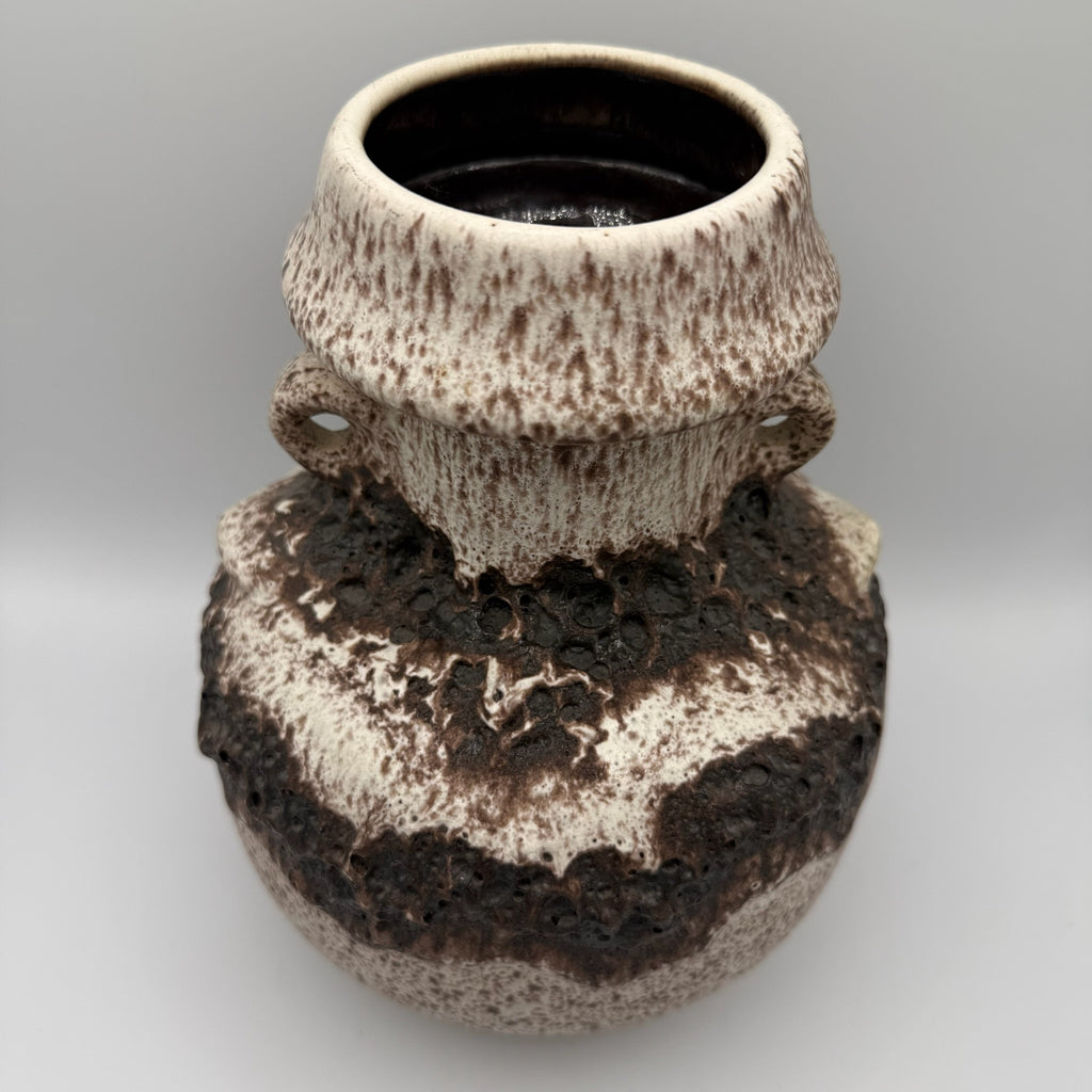 Dümler & Breiden Fat Lava Vase I Modell 123/25 I Henkelvase Brutalist I Beige Braun I 60er 70er I 25 cm Dümler & Breitner