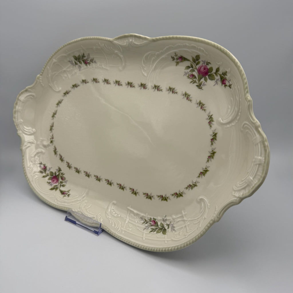 Rosenthal Sanssouci 10 Rosen Servierplatte 39,5 cm I Große Bratenplatte Rokoko Rosenthal